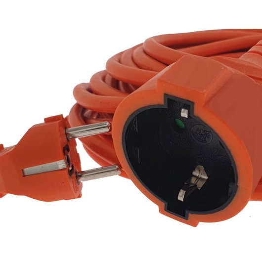 Eurobric 30336 Prolongador 25m Naranja