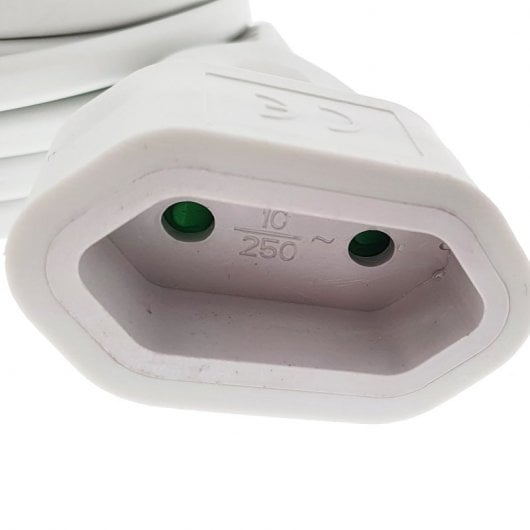 Eurobric 76305 Prolongador Bipolar 3m Blanco