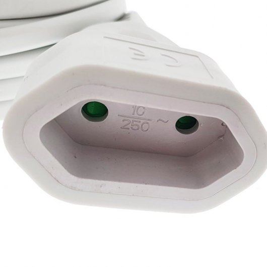 Eurobric 76306 Prolongador Bipolar 5m Blanco