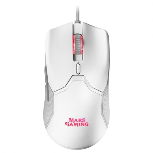 Mars Gaming MMV Ratón Gaming RGB 10000DPI Blanco