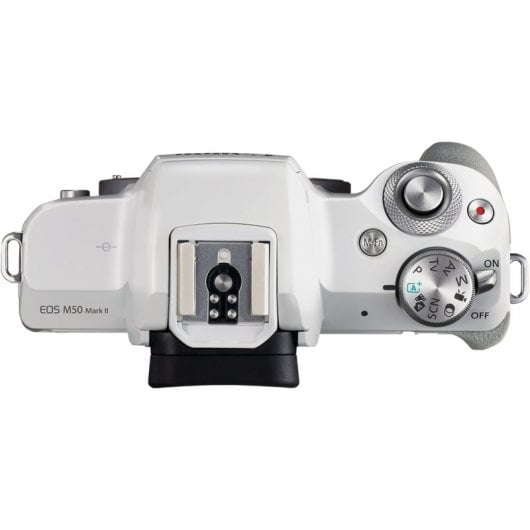 Canon M50 Mark II 24,1MP WiFi Blanc + Objectif 15-45mm F3.5-6.3 IS STM