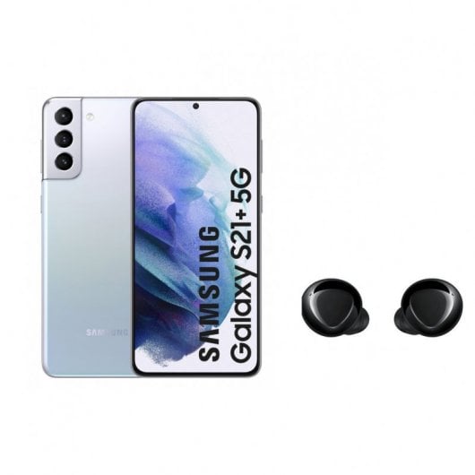 Samsung Galaxy S21 Plus 5G 128GB Plata + Galaxy Buds+ Negro