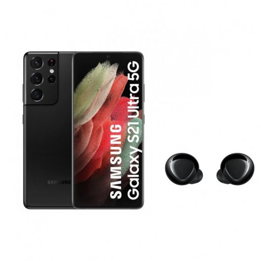 Samsung Galaxy S21 Ultra 5G 128GB 6.8'' Preto + Galaxy Buds+ Preto