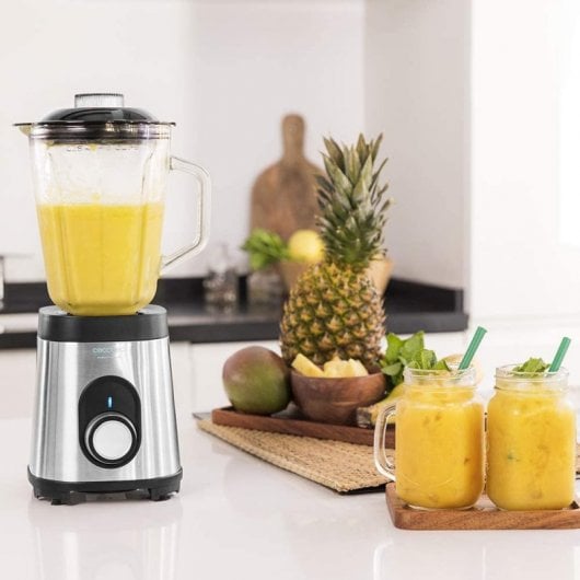 Cecotec Power Black Titanium 1000 Batidora de Vaso 1000W Acero Inoxidable