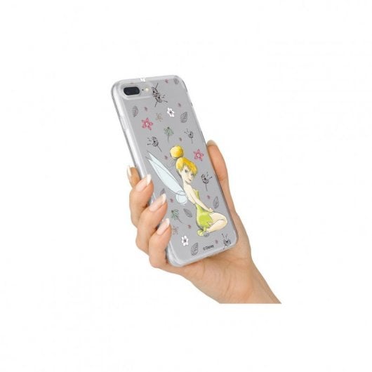 Funda Oficial de Disney Peter Pan Campanilla Silueta Transparente para iPhone 12