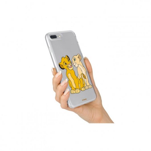 Funda Oficial de Disney El Rey León Simba y Nala Silueta para iPhone 12