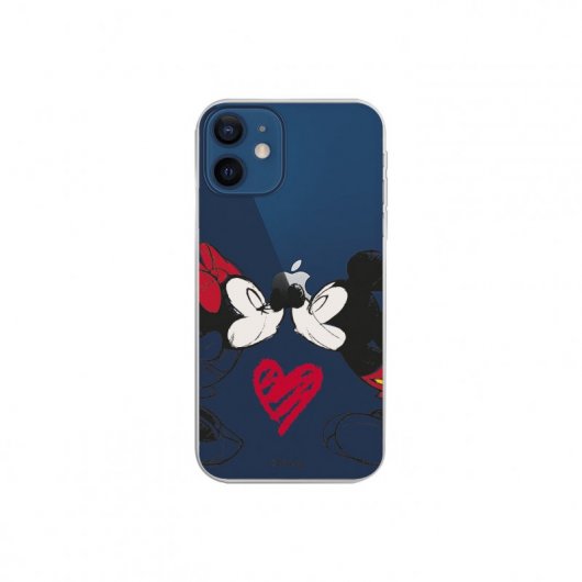Funda Oficial de Disney Mickey y Minnie Beso para iPhone 12