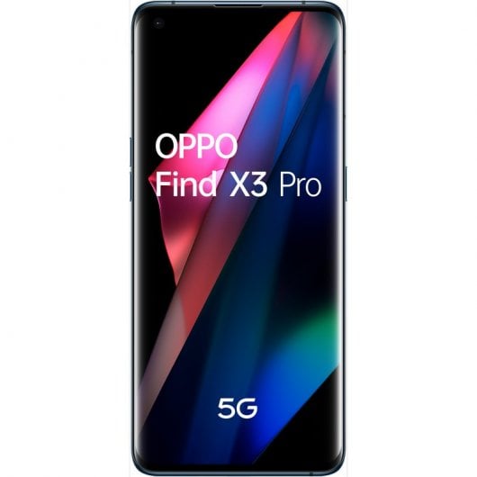 OPPO Find X3 Pro Smartphone 5G, Qualcomm 888, Display 6.7''QHD+AMOLED 120Hz, 4 Fotocamere 2*50MP, RAM 12GB+ROM 256GB, 4500mAh, WiFi6, Dual Sim, [Versione Italiana], Colore Blue