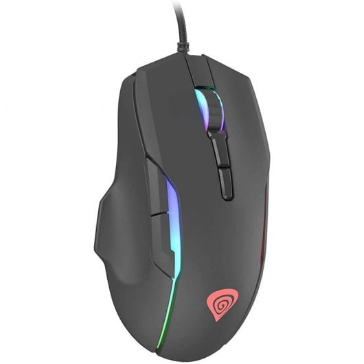 Mouse da gioco Genesis Xenon 220 RGB 6400 DPI Nero