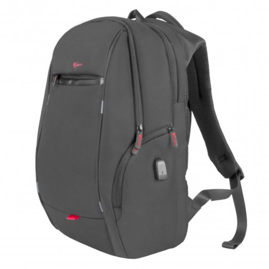Genesis Pallad 400 Mochila con USB para Portátil hasta 15.6" Negra