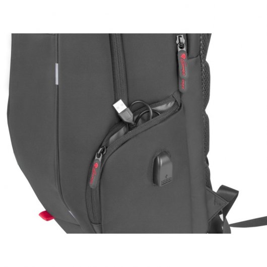 Genesis Pallad 400 Mochila con USB para Portátil hasta 15.6" Negra