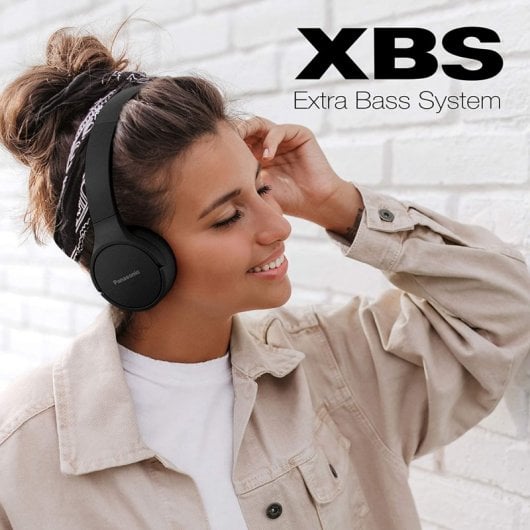 Cuffie Bluetooth Panasonic RB-HF420BE nere