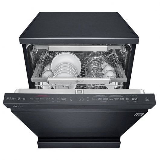 LG DF425HMS Lavavajillas Capacidad 14 Cubiertos D Acero Negro