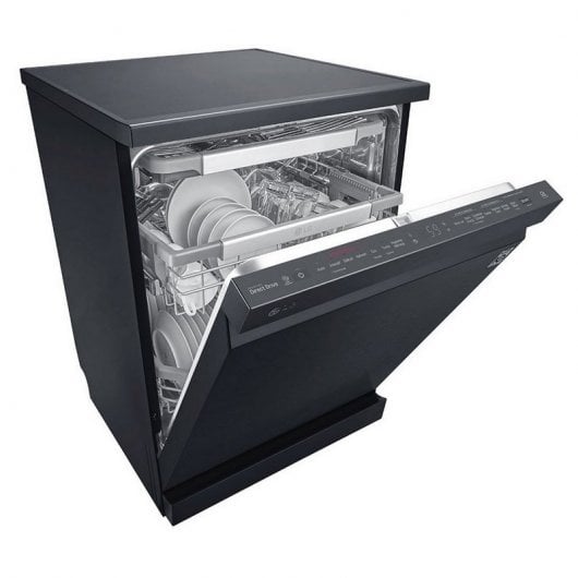 LG DF425HMS Lavavajillas Capacidad 14 Cubiertos D Acero Negro
