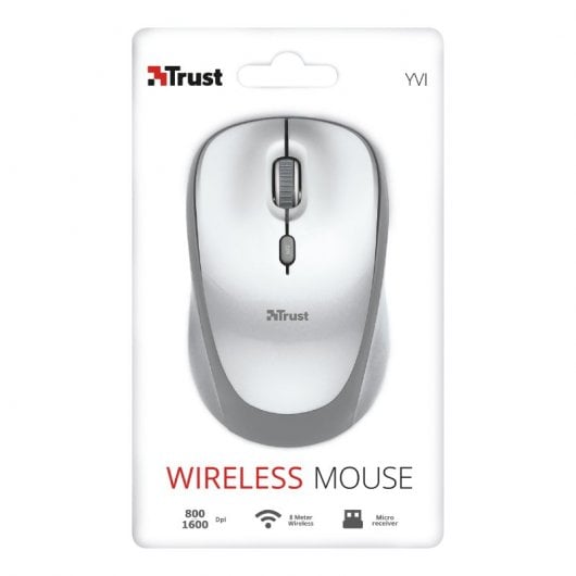 Trust Yvi Wireless Mouse Mouse Wireless 1600 DPI Argento