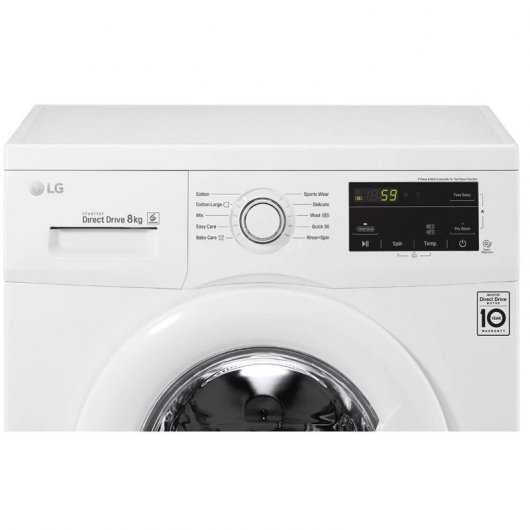 LG F4J3TN3W Lavadora Carga Frontal 8Kg D Blanca