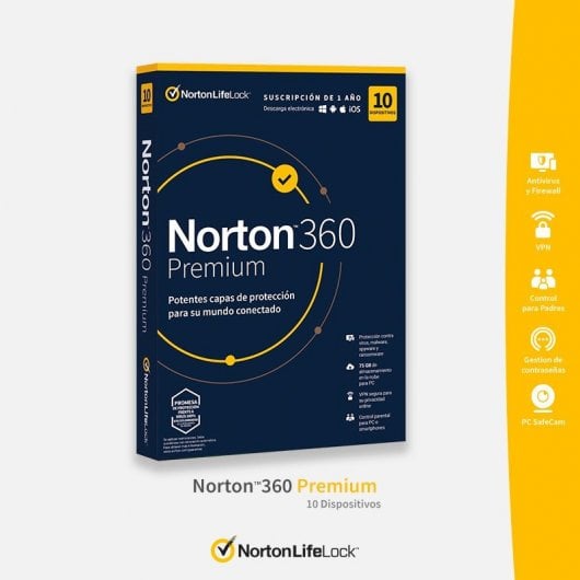 Norton 360 Premium 10 Dispositivos 1 Año