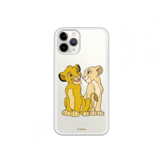 Funda Oficial de Disney Simba y Nala Silueta El Rey León para iPhone 11 Pro