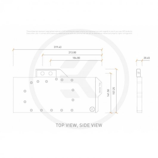 EKWB EK-Quantum Vector Trio RTX 3080/3090 D-RGB Nickel + Plexi