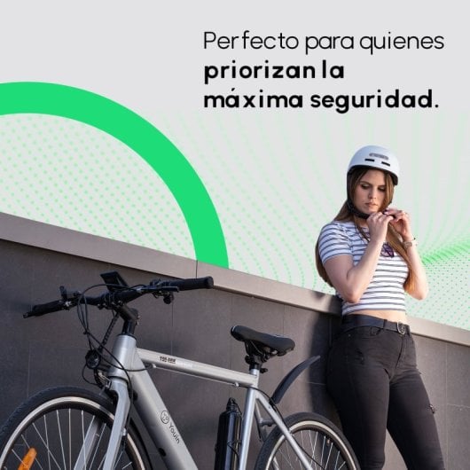 Youin Casco con Luz LED Blanco Talla L 58x61cm
