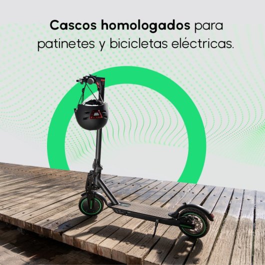 Youin Casco con Luz LED Negro Talla L 58x61cm
