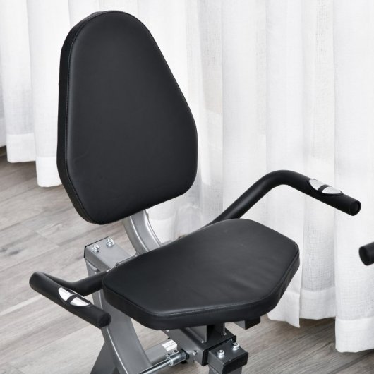 HomCom Bicicleta Estática Reclinada con Respaldo