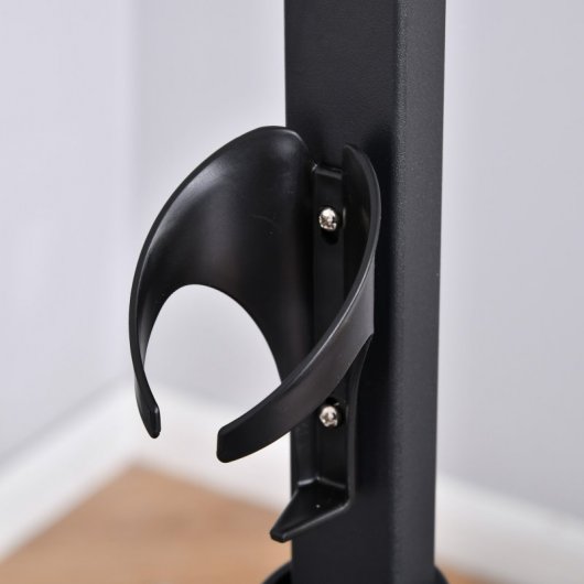 HomCom Bicicleta Elíptica con Pantalla LCD Negra