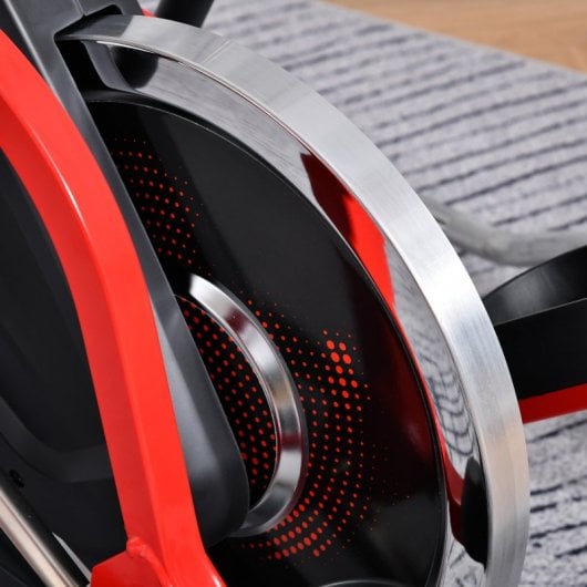 HomCom Bicicleta Elíptica con Pantalla LCD Negra