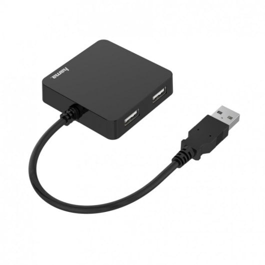 Hama 00200121 Schnittstellen-Hub USB 2.0 480 Mbit/s Schwarz