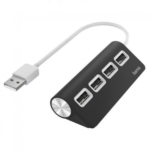 Hama 00200119 Schnittstellen-Hub USB 2.0 480 Mbit/s Schwarz