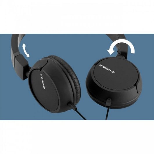 Avenzo AV-HP2201L Casque avec microphone Noir