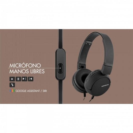 Avenzo AV-HP2201L Casque avec microphone Noir