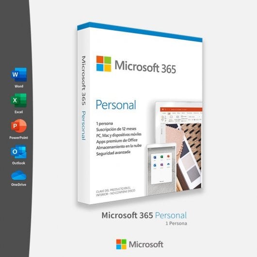 Microsoft 365 Personal 1 Usuario 1 Año + Norton 360 Premium 10 Dispositivos 1 Año