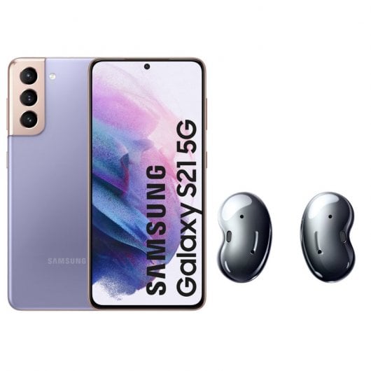 Samsung Pack Galaxy S21 5G 256GB 6.2'' Violeta + Galaxy Buds Live Pretos