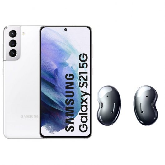 Samsung Pack Galaxy S21 5G 256GB 6.2'' Branco + Galaxy Buds Live Pretos