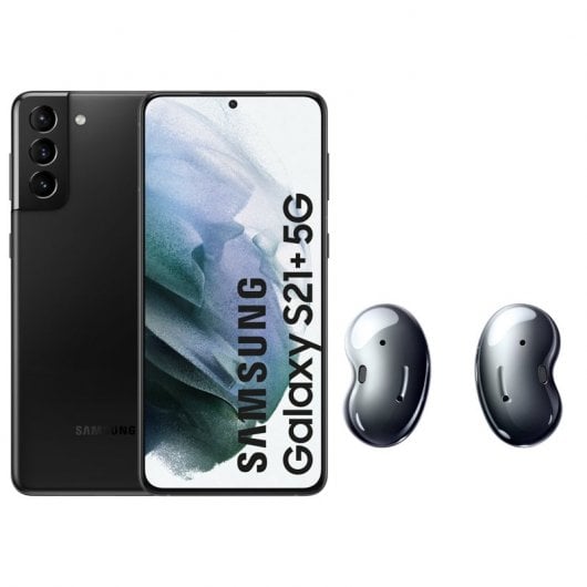 Samsung Pack Galaxy S21 Plus 5G 256GB Negro Libre + Galaxy Buds Live Negros