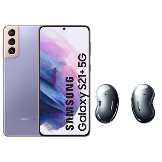 Samsung Pack Galaxy S21 Plus 5G 128GB Violeta Libre + Galaxy Buds Live Negros