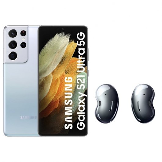 Samsung Pack Galaxy S21 Ultra 5G 512GB 6.8'' Prateado + Galaxy Buds Live Pretos