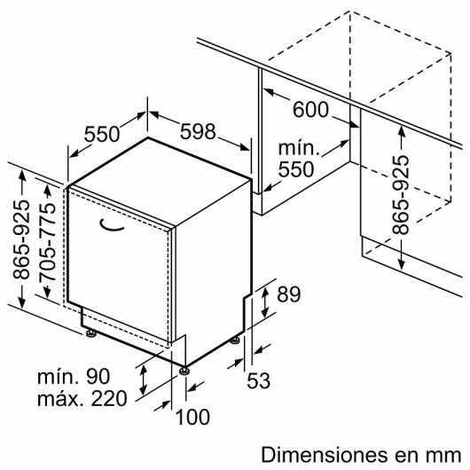 Balay 3VH5330NA Lavavajillas Integrable Capacidad 14 Cubiertos D