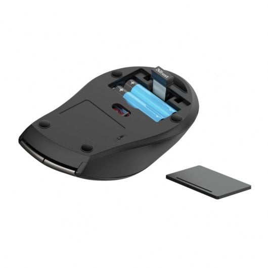 Trust Kuza Ratón Óptico Ergonómico Inalámbrico 1600 DPI