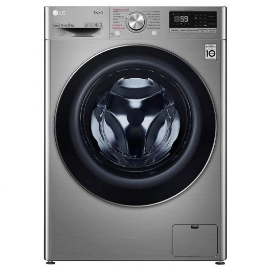 LG F4WV5008S2S Lavadora Carga Frontal 8Kg C Acero Inoxidable