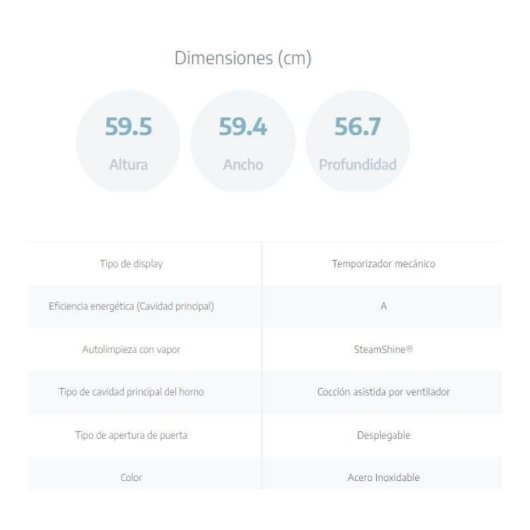 Forno Multifunções Beko BBIE12100XD Hidrolítico 66L 60cm Classe A Inox