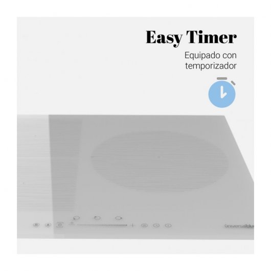 Universal Blue Meissa Flex Placa Inducción 3 Zonas Blanca