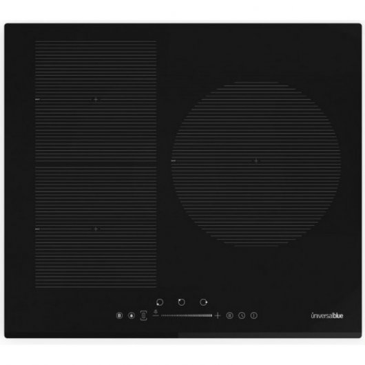 Universal Blue Meissa Flex Placa Inducción 3 Zonas Negra