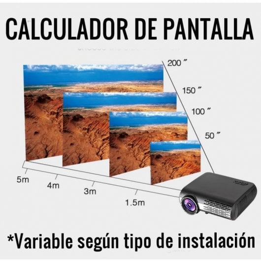 Seelumen FH800 Proyector ANSI LCD FullHD WiFi 6000 Lúmenes