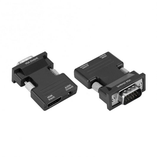 Unotec Adaptador HDMI a VGA Negro