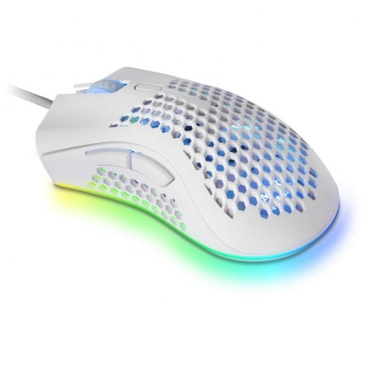 Mouse da gioco Mars Gaming MMEX RGB 32000 DPI bianco