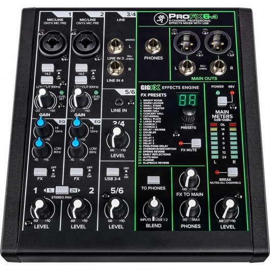 Mackie Performer Bundle 6-Kanal-Mixer + 2 dynamische Mikrofone + professionelle Kopfhörer