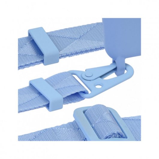 Funda Lanyard Colgante Ultra Suave Azul Claro para iPhone XR