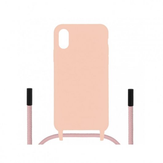 Funda Colgante Ultra Suave Rosa Arena para iPhone XR